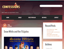Tablet Screenshot of confessionsofashowgirl.com